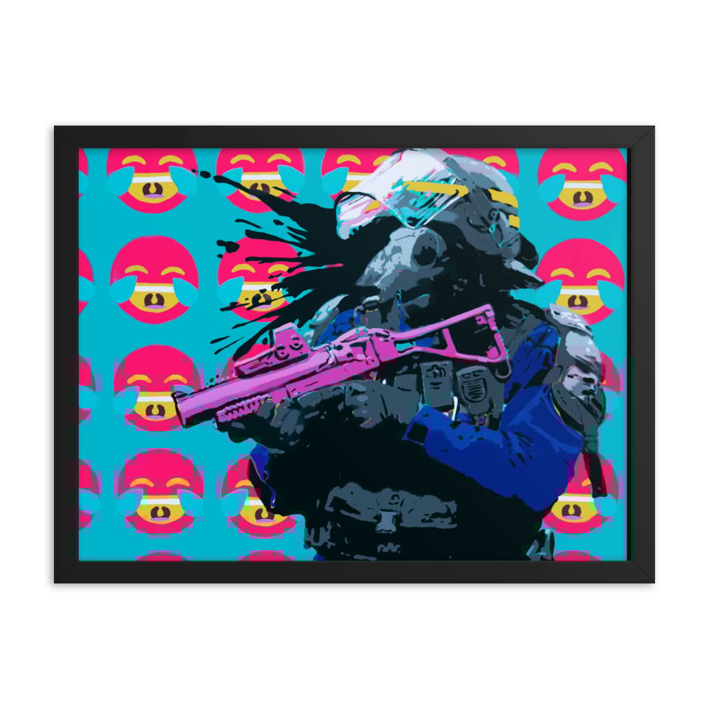 X TURN THE OTHER CHEEK (FRAMED )  X