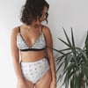 White Bandana Eyelet Bralet