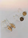 Gold Cactus Hoops