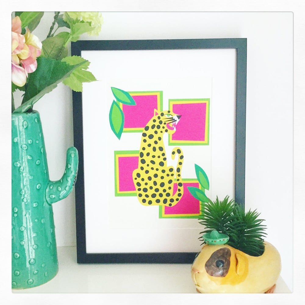 Image of SALE Abstract Leopard A4 Print