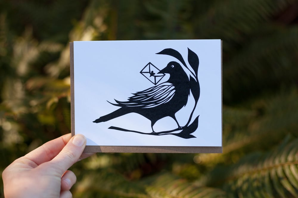 Image of Crow Mail Notecard
