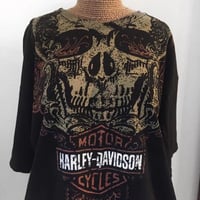Image 1 of Skull Vintage Harley Davidson T-Shirt