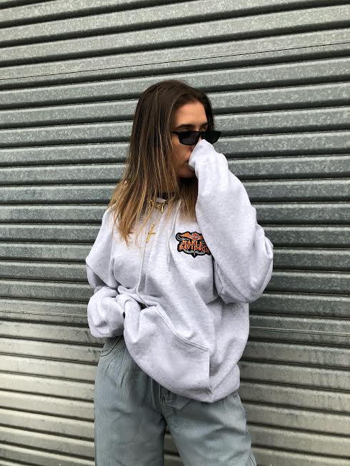 Grey harley davidson jumper hotsell