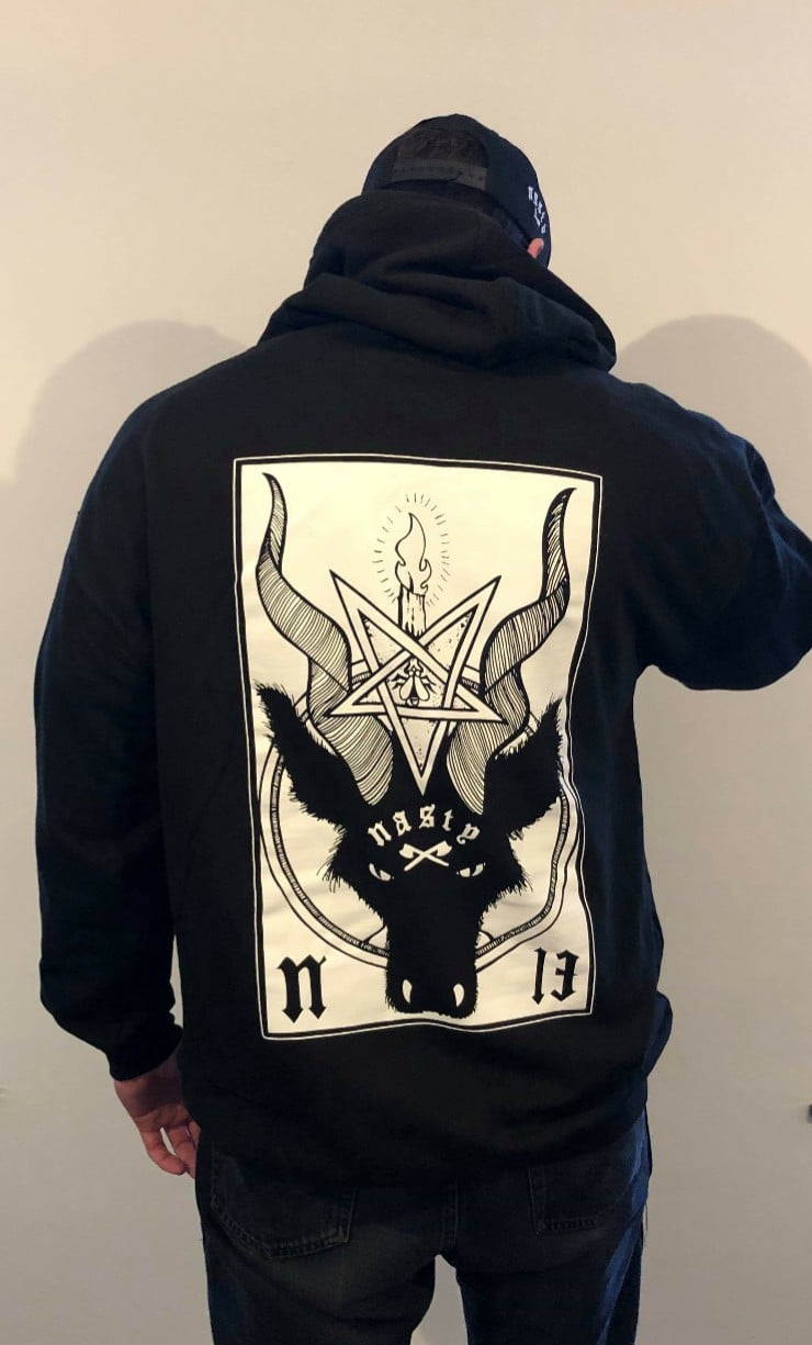 Image of Devil on my back hoodie  hoodie