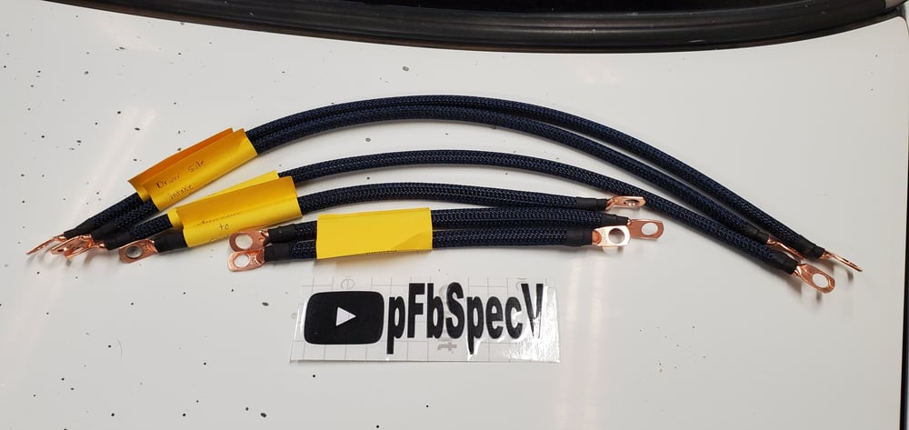 Upgraded Wire, Black & Blue Sleeving/Black/Copper