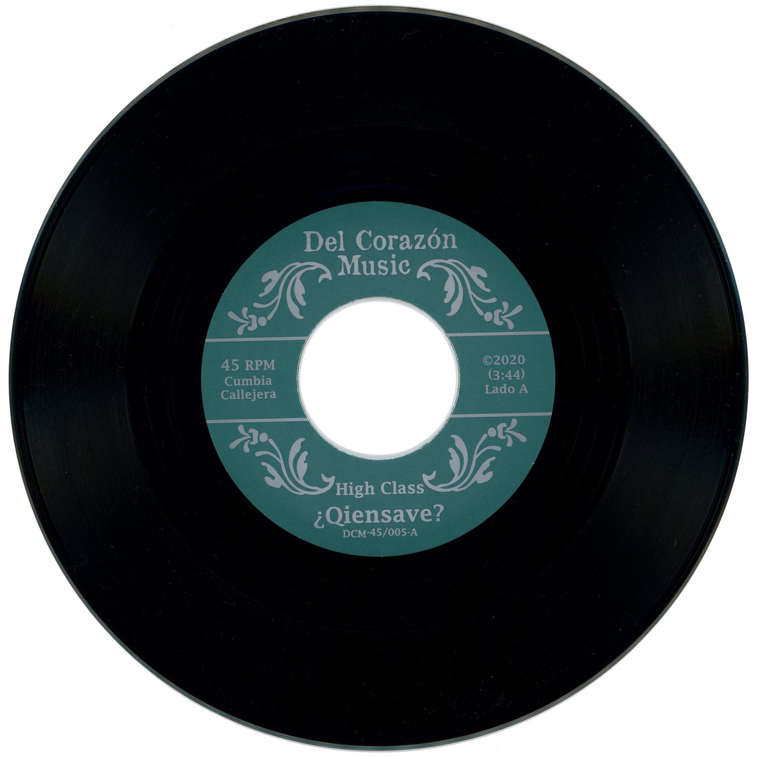 Image of ¿Qiensave? (45rpm) - "High Class / 512-1433" **w/download card & jukebox strip