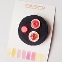 Image 1 of Vintage Button Brooch