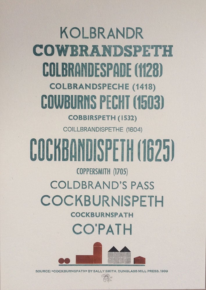 Image of Cockburnspath Toponymy