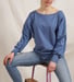 Image of Jacquard Pullover blue