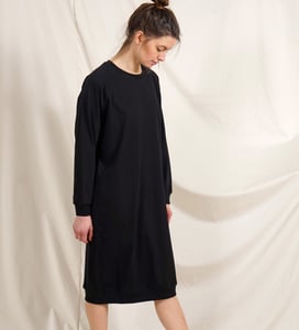 Image of Long Pulli Dress schwarz