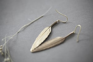 Image of *SALE* quill earrings (in silver or 9ct gold)