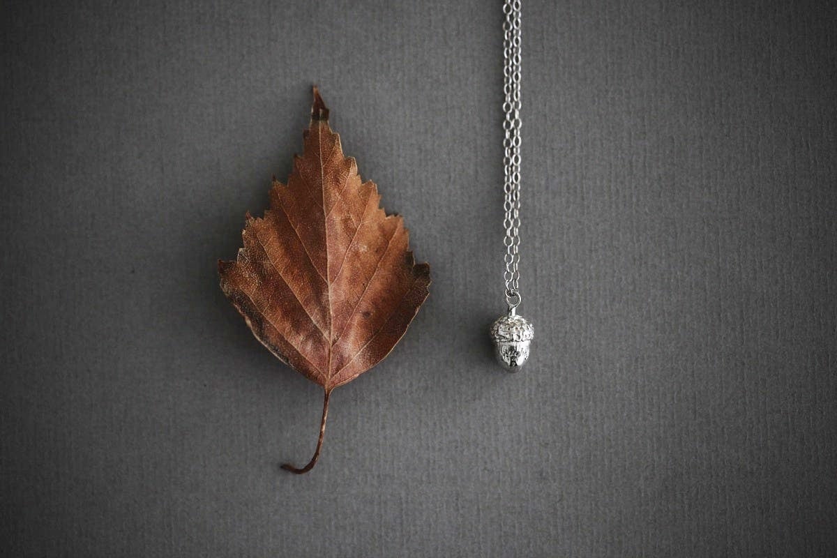 Image of *SALE*'mighty oaks' tiny acorn necklace