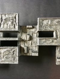 Image 3 of Large Brutalist Aluminium Door Handle or Wall Decoration