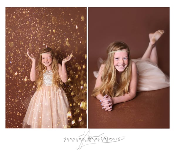 Image of GOLD AND BLUSH SPARKLE AND SHINE SESSION 