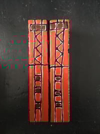 Image 4 of Push-Pull Door Handles in Red Enamel, attr Siva Poggibonsi, Italy