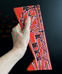 Image 2 of Push-Pull Door Handles in Red Enamel, attr Siva Poggibonsi, Italy