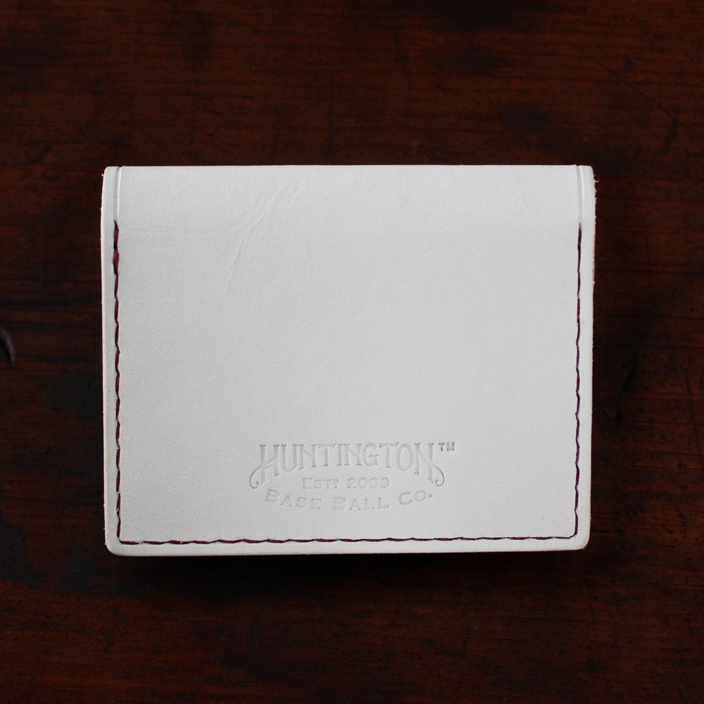 Image of Folding Baseball Leather Card Wallet