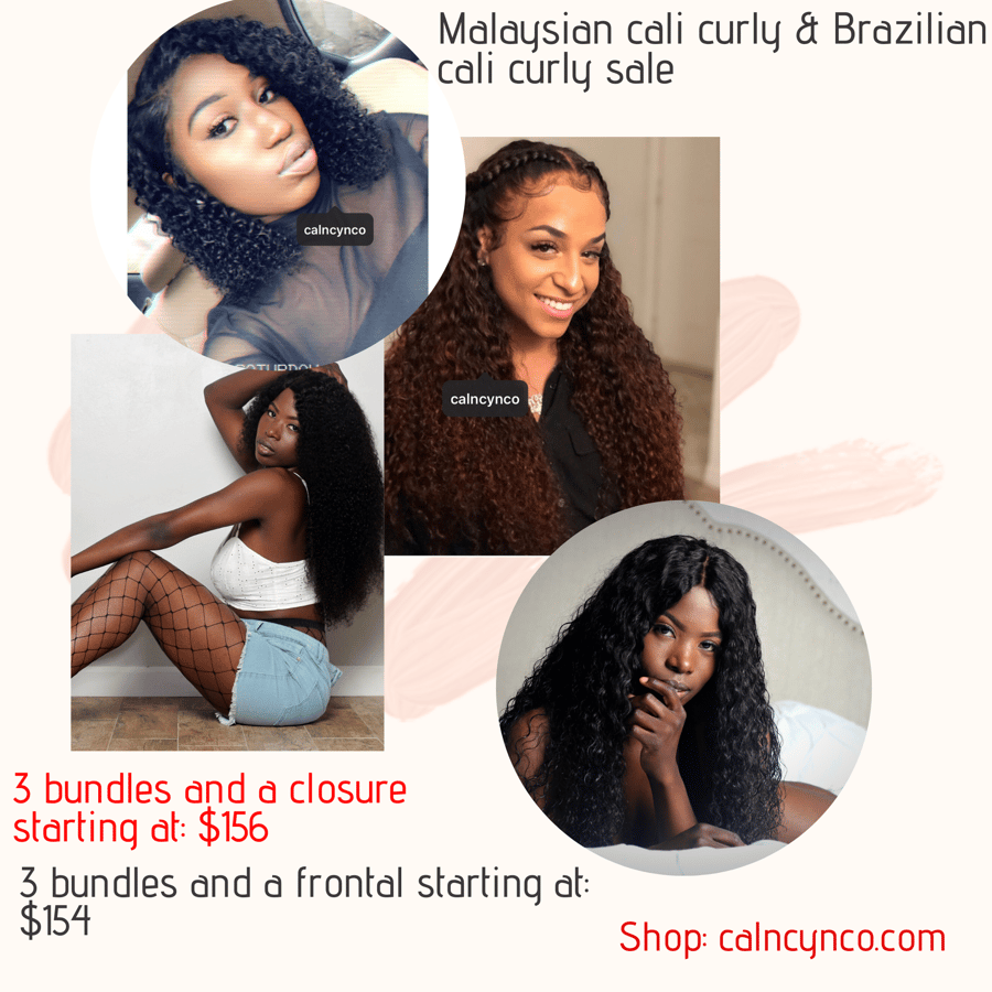 Image of Brazilian cali curly hair sale