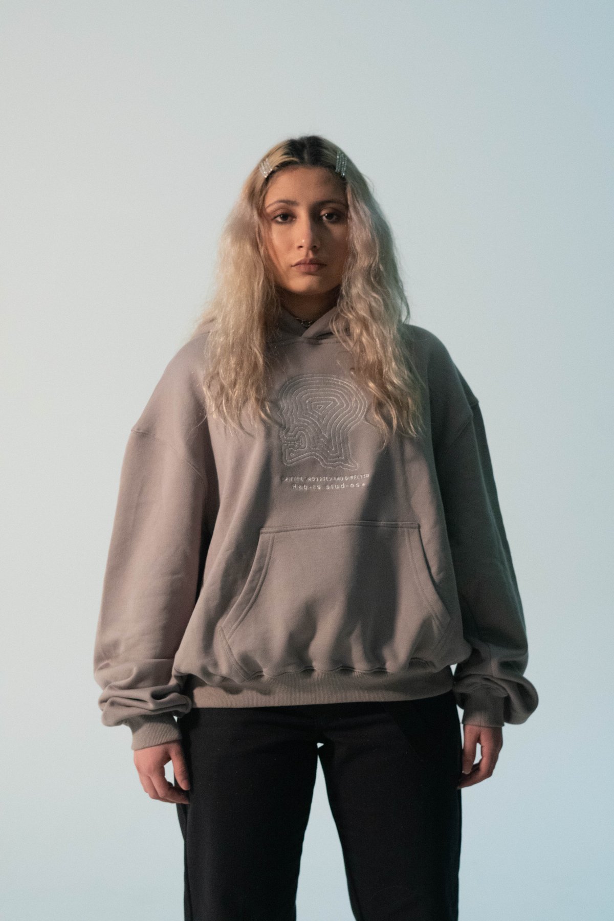 Image of Habits studios hoodie charcoal