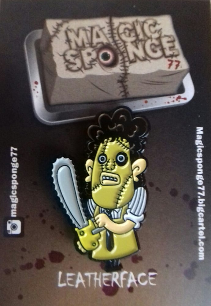 Image of Leatherface Pin.