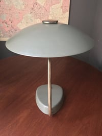 Image 2 of Large Table Lamp with Brass Details, East Germany 1958