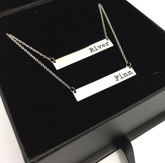 First and deals middle name necklace