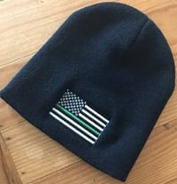 Image 1 of GREEN LINE SKULL CAP