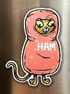 "Scout" Ham Cat Magnetic Art