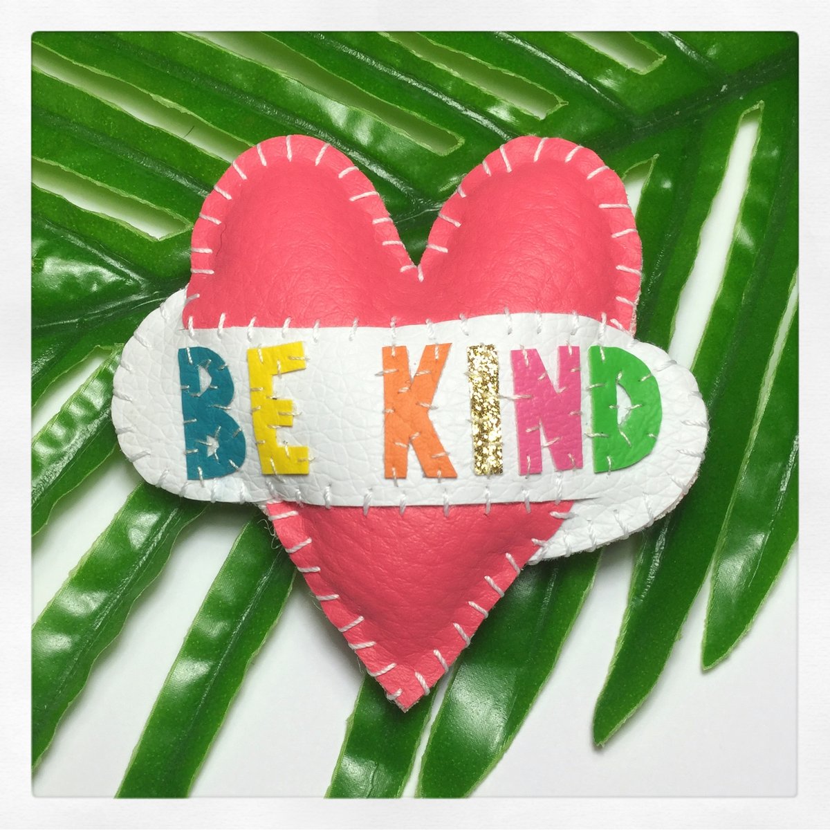 Image of BE KIND Heart Brooch