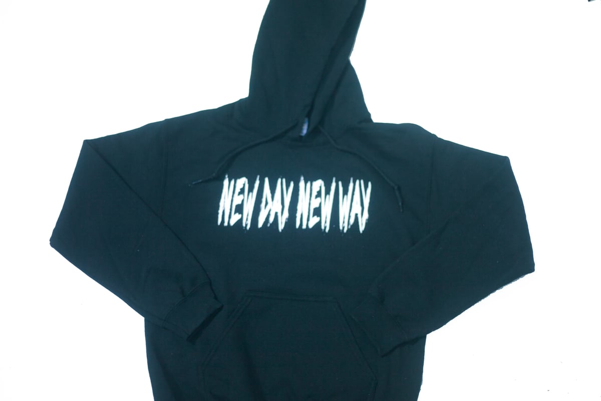 New Day New Way Org logo hoodie