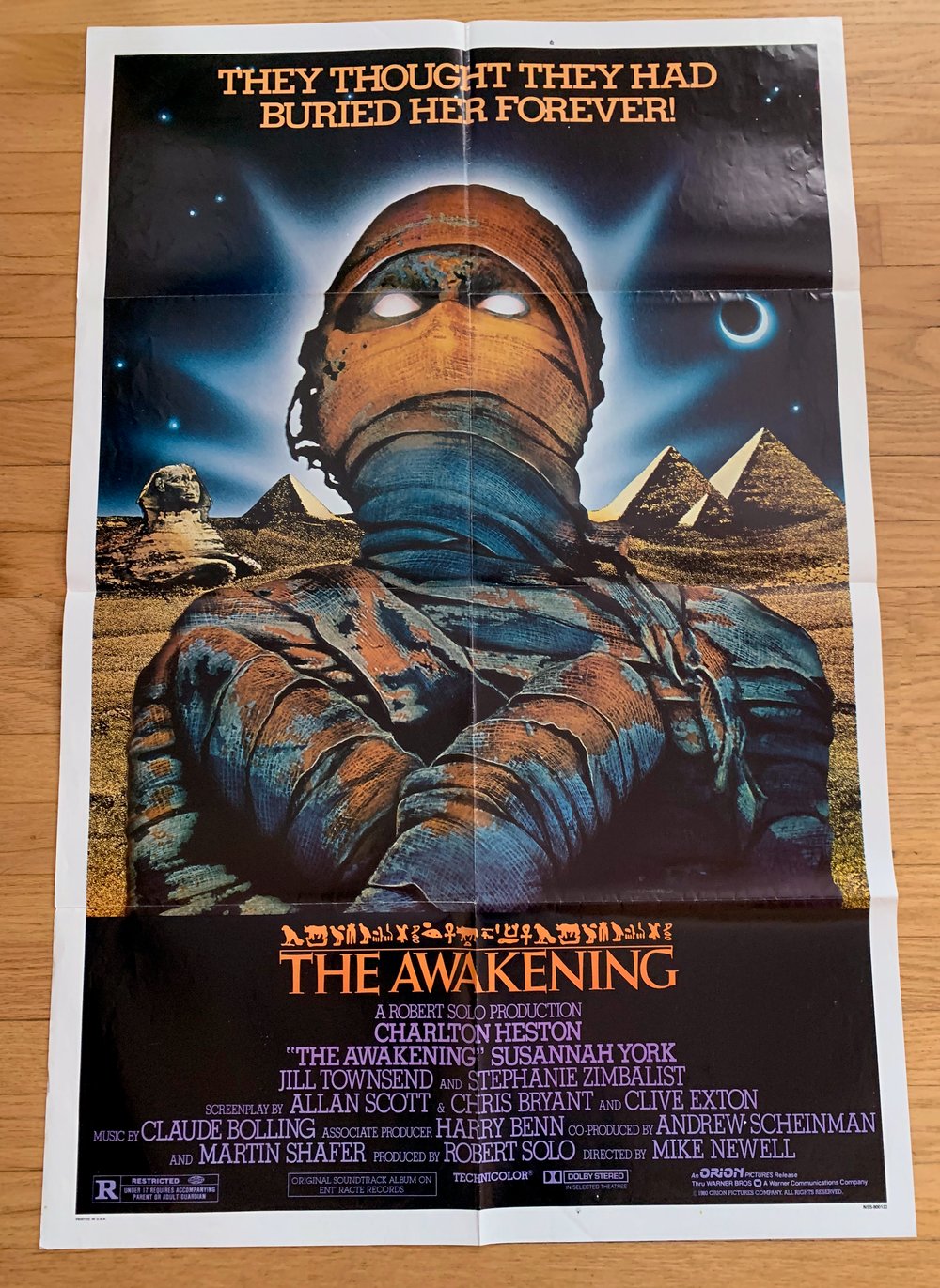 1980 THE AWAKENING Original U.S. One Sheet Movie Poster