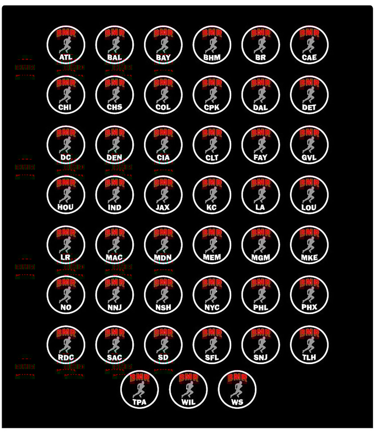 BMR - Podium - Red | Black - BMR008