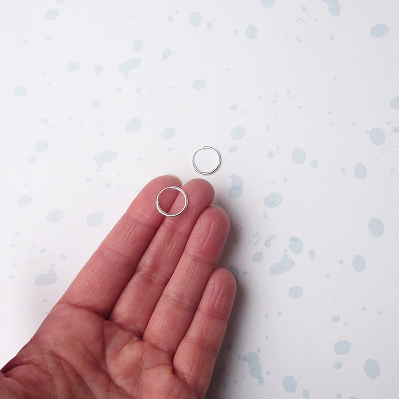 Image of *NEW* Mini Hoop Earrings sterling silver