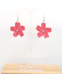 Image 4 of Boucles d'oreille SAKURA - Rose fuchsia