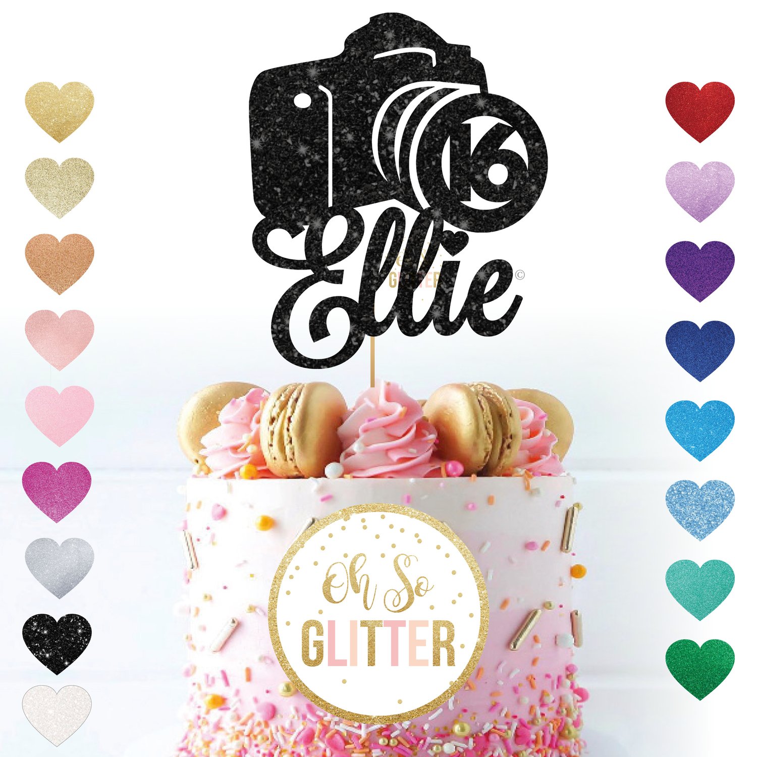 Image of Camera Photography Cake Topper