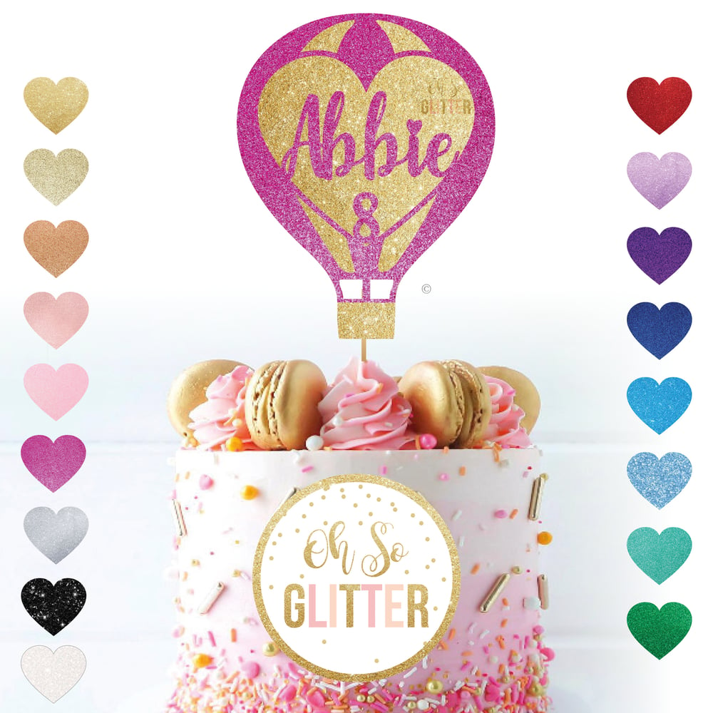 Image of Hot Air Balloon Cake Topper