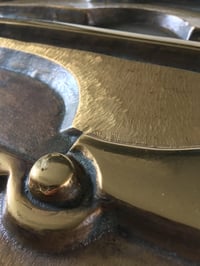 Image 4 of Sculpted Bronze 'Alba Sul Mare' Mirror by Frigerio, Italy