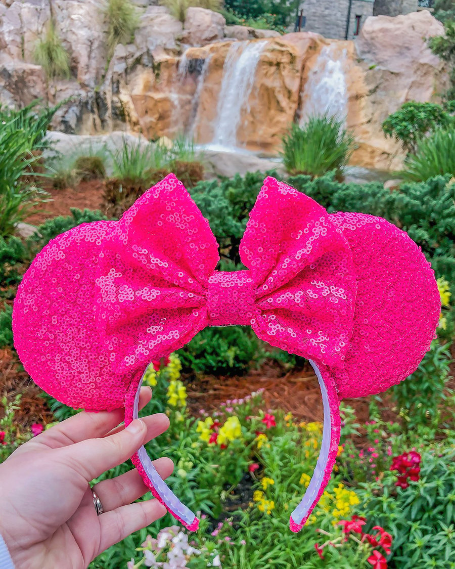 Image of Hot Pink Sequin Ears