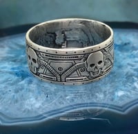 Image 4 of Bio mechanical skull coin ring