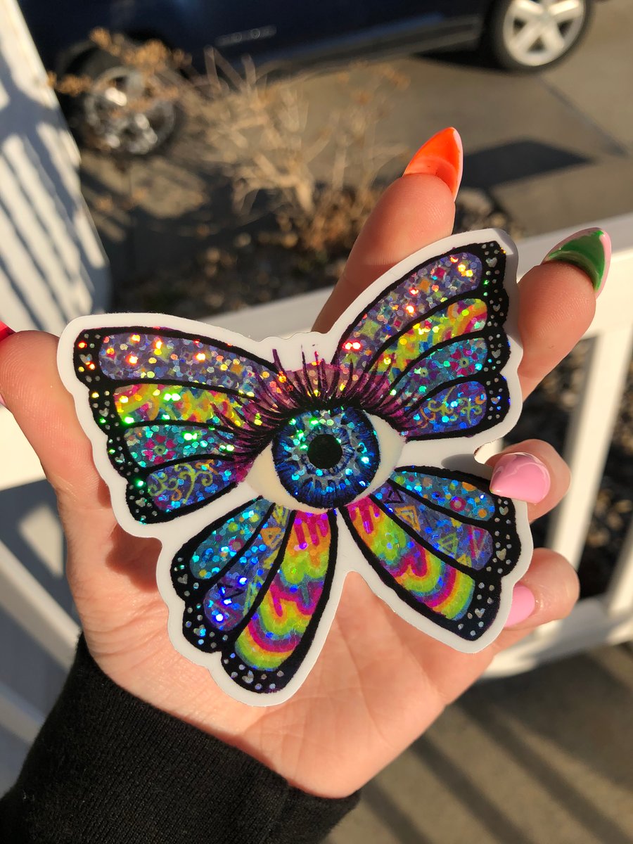 Image of Butterfleye Holographic Sticker