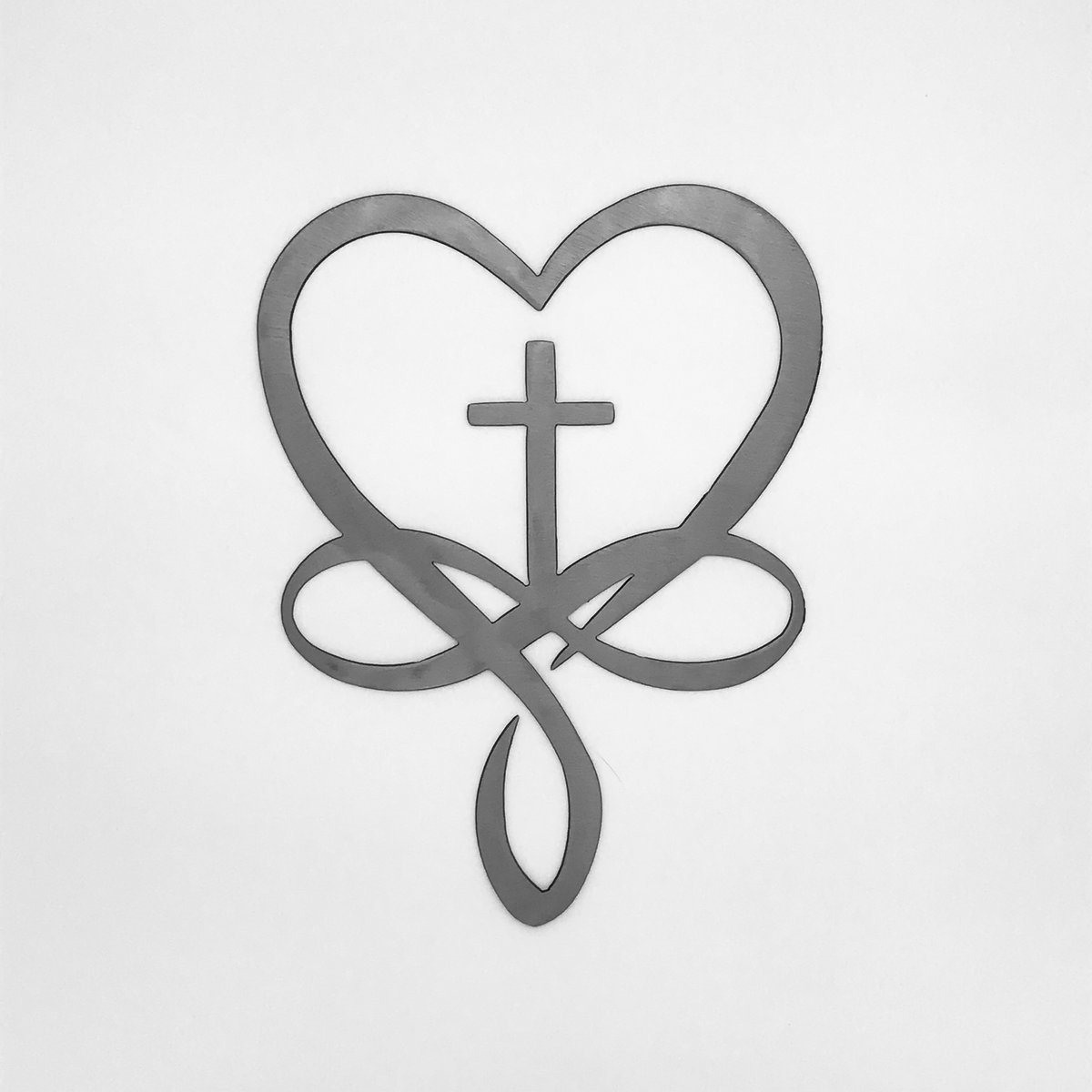 Infinity Heart With Cross | Ricki and Sons