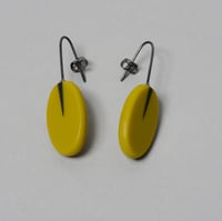 olive green drop earrings