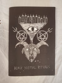 Image 1 of Black metal art zine by Ali Horn