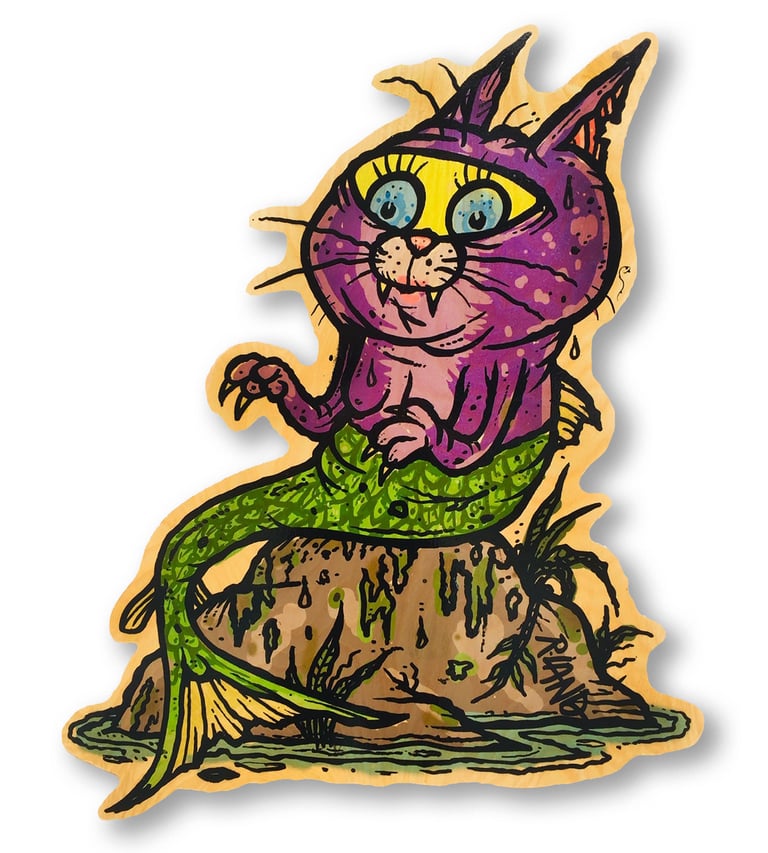 New! Kitten of the Sea wall art