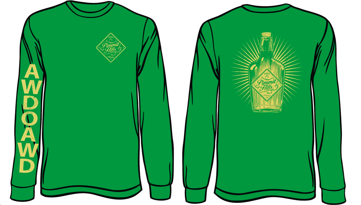 Image of Pimmit Hills Whiskey T - Green Long Sleeve