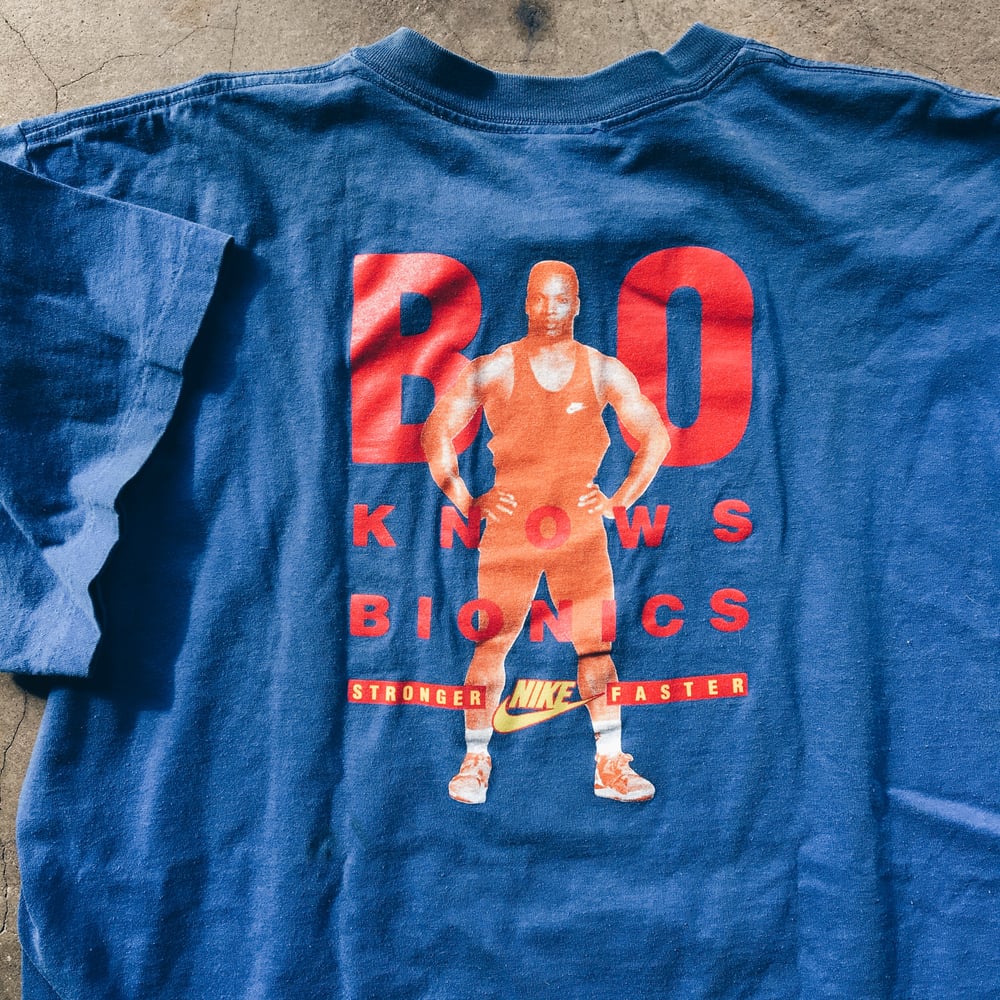 Image of Original Early 90’s Nike Bo Jackson “Bo-Onic Man” Tee.