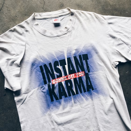 Image of Original Late 80’s Nike John Lennon “Instant Karma” Tee.