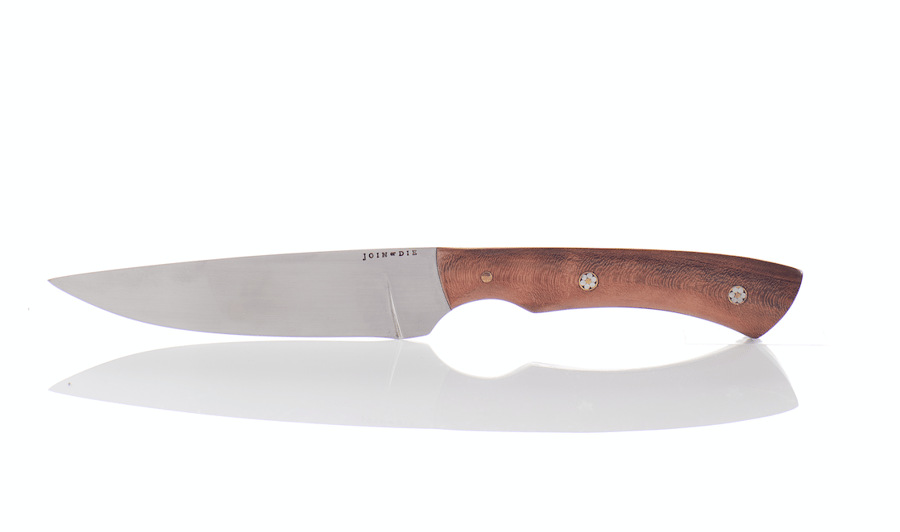 Image of CHEF'S KNIFE, HOLLYWOOD CHERRY TREE HANDLE 