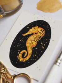 Image 5 of Original Framed Artwork Miniature Seahorse 