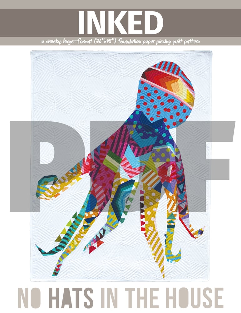 Image of Inked Quilt Pattern (DIGITAL/PDF)